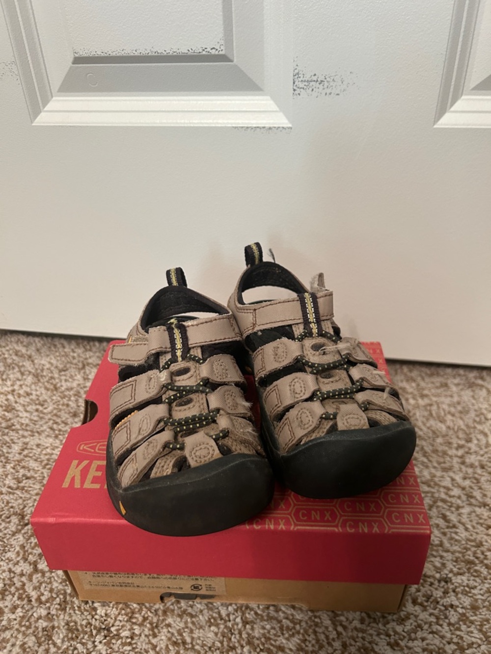 Keen Kids Tan Closed-Toe Outdoor Sandals